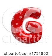 Poster, Art Print Of Snowflake Letter G Capital 3d Christmas Suitable For Christmas Santa Claus Or Winter Related Subjects