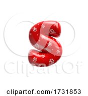 Poster, Art Print Of Snowflake Letter S Lowercase 3d Christmas Suitable For Christmas Santa Claus Or Winter Related Subjects
