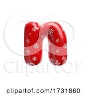 Poster, Art Print Of Snowflake Letter N Small 3d Christmas Suitable For Christmas Santa Claus Or Winter Related Subjects