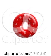 Poster, Art Print Of Snowflake Letter O Small 3d Christmas Suitable For Christmas Santa Claus Or Winter Related Subjects