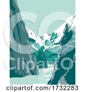 Poster, Art Print Of Kenai Fjords National Park In Kenai Peninsula Alaska United States Wpa