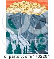 Poster, Art Print Of Kings Canyon National Park In Sierra Nevada Fresno And Tulare Counties California United States Wpa Poster Art