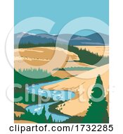 Poster, Art Print Of Kobuk Valley National Park In Arctic Region Of Northwestern Alaska United States Wpa