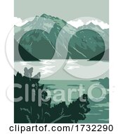Poster, Art Print Of Lake Clark National Park And Preserve In Anchorage Alaska United States Wpa