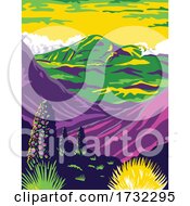 Poster, Art Print Of Haleakala National Park And Haleakala Volcano In Maui Hawaii United States Wpa