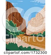Poster, Art Print Of Big Bend National Park Of Rio Grande RO Bravo In Chihuahuan Desert Texas Wpa