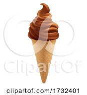 Poster, Art Print Of Ice Cream Chocolate Frozen Yogurt Icecream Cone