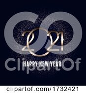 Poster, Art Print Of Glittery Happy New Year Background 2311