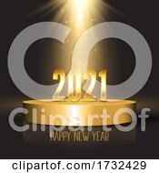 Poster, Art Print Of Happy New Year Background With Podium Design