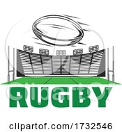 Poster, Art Print Of Rugby Sports Design
