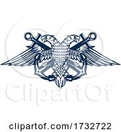 Double Headed Eagle And Anchors by Vector Tradition SM