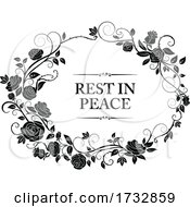 Poster, Art Print Of Funeral Floral Design Element