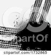 Poster, Art Print Of Tire Tracks Background