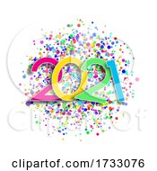 Poster, Art Print Of Happy New Year Background With Colourful Confetti