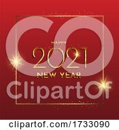 Poster, Art Print Of Glittery Gold Happy New Year Background