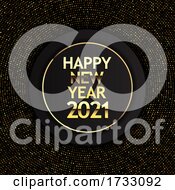Poster, Art Print Of Gold And Black Hhappy New Year Design