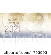 Poster, Art Print Of Decorative Happy New Year Banner Design