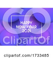 Abstract Happy New Year Background With Modern Design