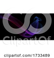 Poster, Art Print Of Banner With Colourful Flowing Waves
