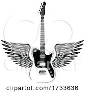 Poster, Art Print Of Winged Guitar