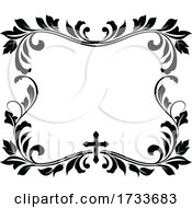 Funeral Or Religious Border Design by Vector Tradition SM