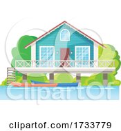 Poster, Art Print Of Waterfront House