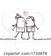 Poster, Art Print Of Lesbian Stick Couple