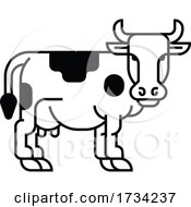 Poster, Art Print Of Cow Sign Label Icon Concept