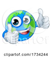 Earth Globe World Cartoon Character Mascot