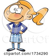 Clipart Cartoon Scottish Girl
