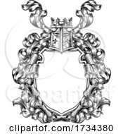 Poster, Art Print Of Crest Coat Of Arms Royal Scroll Shield