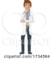 Poster, Art Print Of Young Medical Doctor Cartoon Mascot