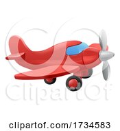 Poster, Art Print Of Cute Aeroplane Airplane Cartoon