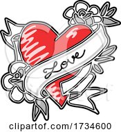 Poster, Art Print Of Valentine Love Heart Tattoo