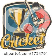 Poster, Art Print Of Cricket Sports Design