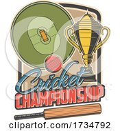 Poster, Art Print Of Cricket Sports Design