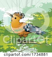 Poster, Art Print Of Hoopoe Bird On A Branch