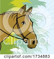 Poster, Art Print Of Horse Wearing Bridle