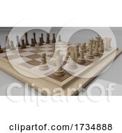 Classic Chess Board And Pieces by KJ Pargeter