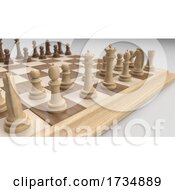 Poster, Art Print Of Classic Chess Board And Pieces