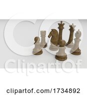 Classic Chess Board And Pieces by KJ Pargeter