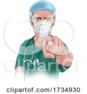 Poster, Art Print Of Nurse Doctor Pointing Your Country Needs You