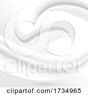 Abstract White Background With Fluid Blend Design