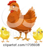 Poster, Art Print Of Easter Chicks And Hen