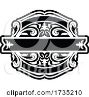 Black And White Antique Flourish Design by Vector Tradition SM
