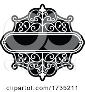 Black And White Antique Flourish Design by Vector Tradition SM