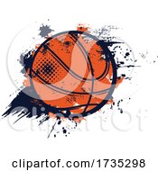 Grungy Basketball by Vector Tradition SM