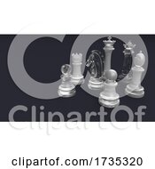 Poster, Art Print Of Classic Chess Board And Pieces