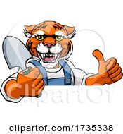Tiger Gardener Gardening Animal Mascot
