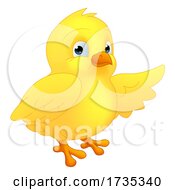 Easter Chick Chicken Cartoon Character Mascot by AtStockIllustration